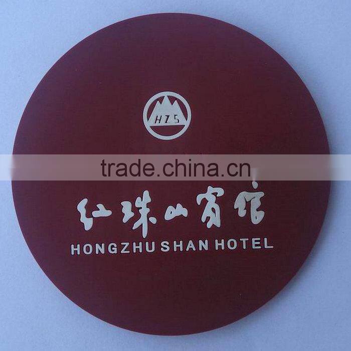 Logo Die Cut 3D Green Soft pvc coaster