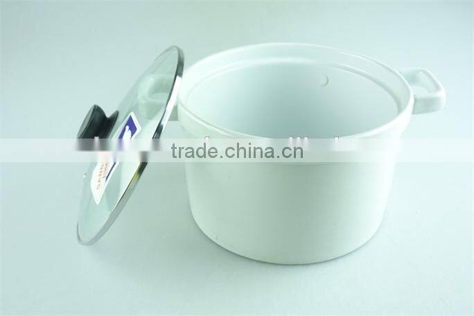 friendly round porcelain tureen, white ceramic soup tureen with lid,double ear tureens