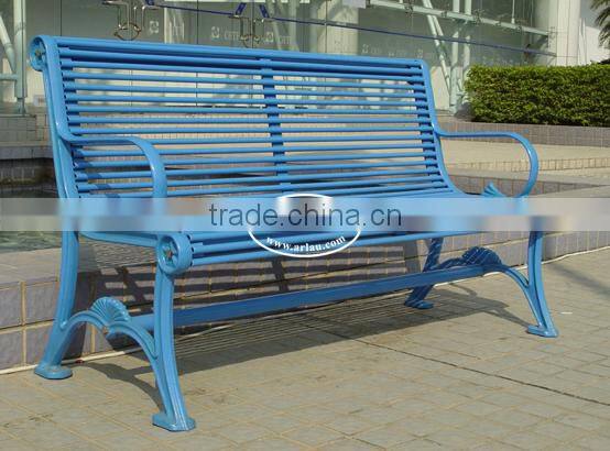 Arlau Wooden Bench With Metal Legs,Metal Picnic Bench,Quality Oem Outdoor Iron Bench