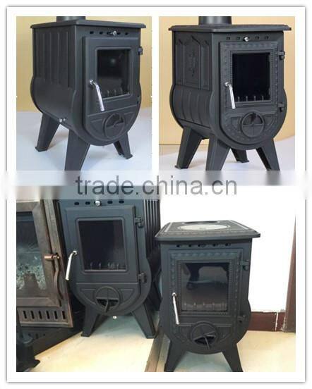 6KW factory direct sell cast iron wood burning stove CE Approval (EN 13240)