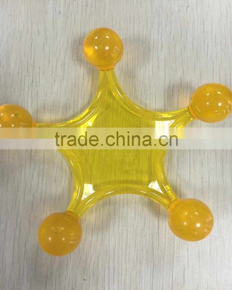 new design star shape plastic massager for body