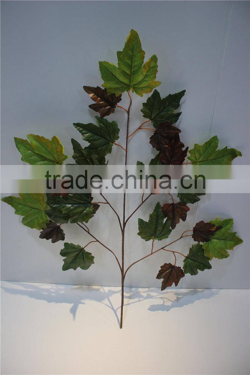 artificial plants artificial leaf branch decor green maple leaf