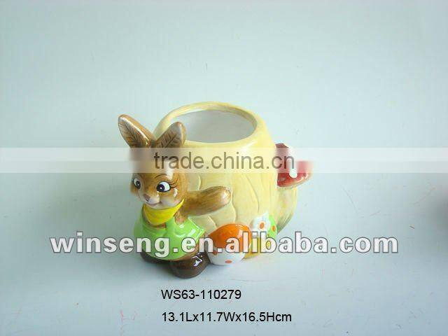 Ceramic Easter Rabbit Ashtray