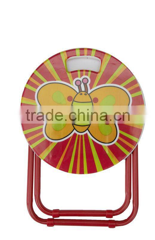 cartoon foldable metal chair for kids