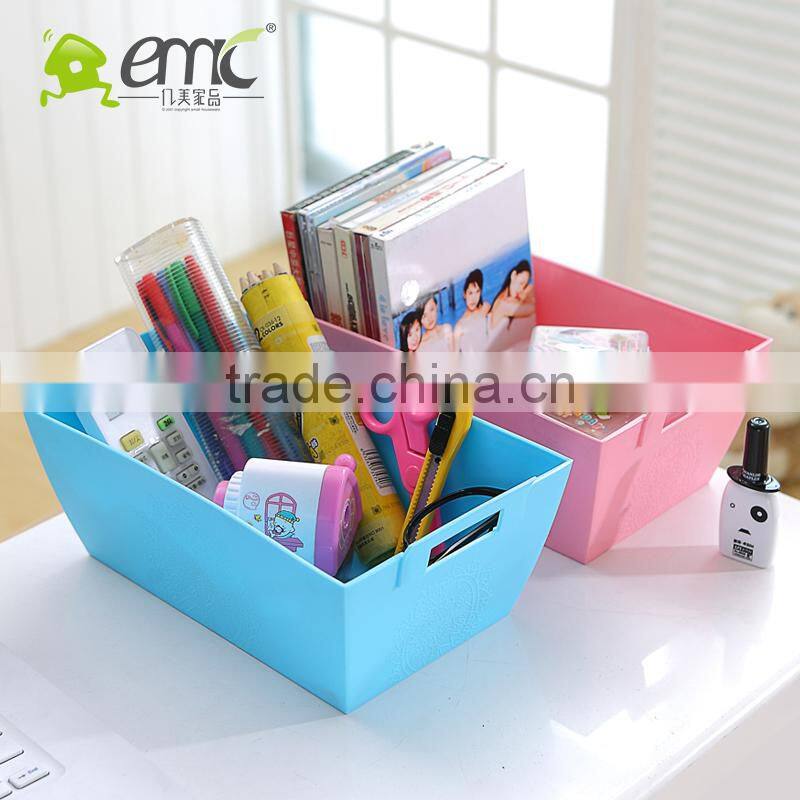 New PP plastic rectangular storage basket with handle