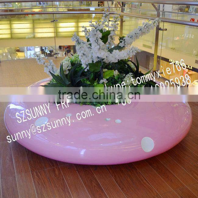 Big fiberglass flowerpot