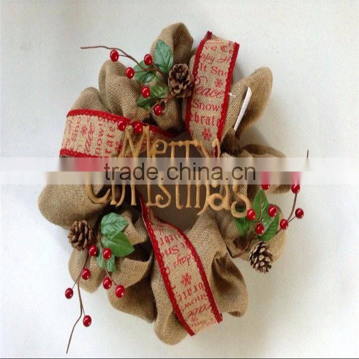 christmas wall hanging decorations decorative burlap christmas wreath for christmas market