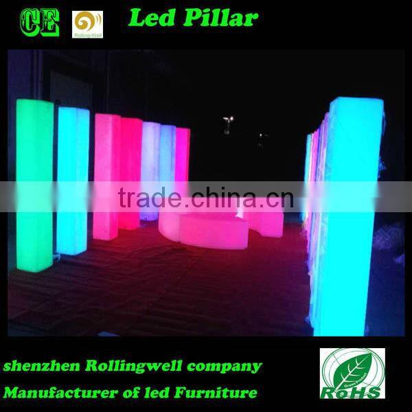 decorative lighted columns led/ led column design home decoration