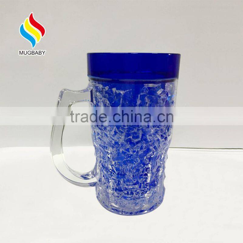Summer Promotion plastic freeze mug double wall