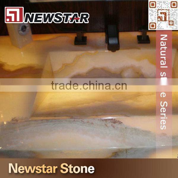 Newstar Stone Hotel onyx vanity countertop