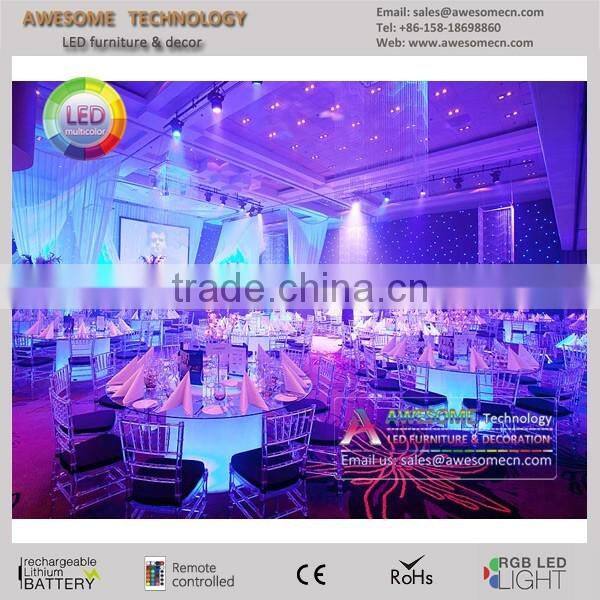 fancy round dining table for party hall