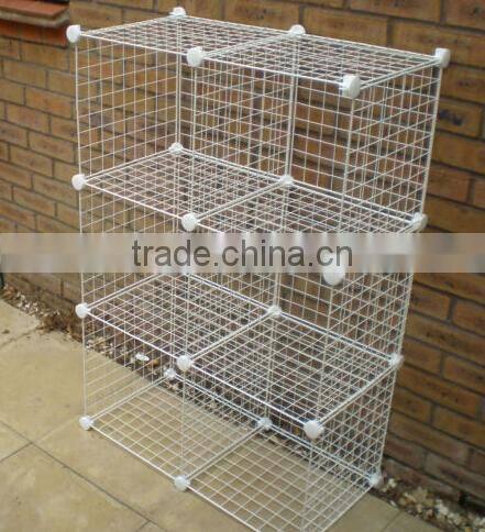 Household wire mesh clothes storage drying rack