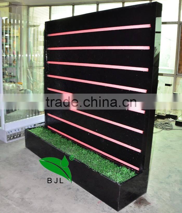 indoor artificial waterfall wall room divider with led light