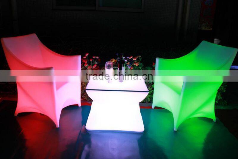 inflatable sofa with led light/garden led sofa