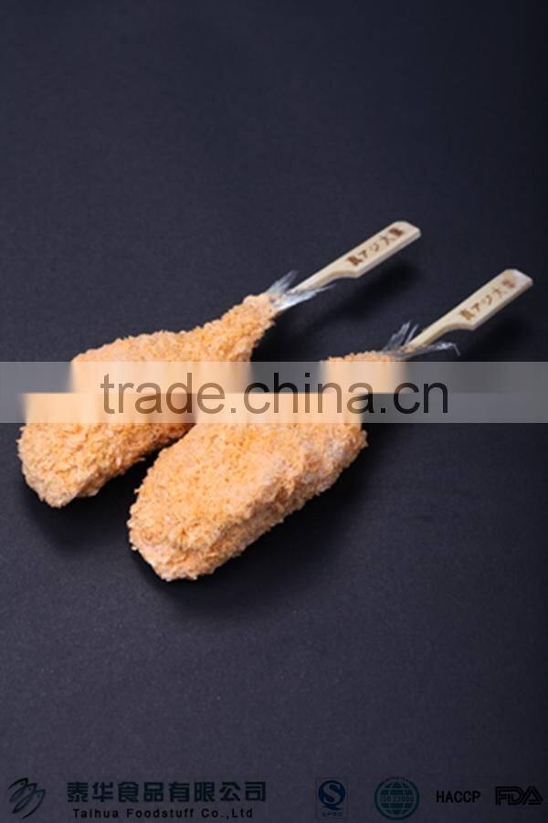 IQF Pre Fried Breaded Fish Fillet Horse Mackerel Quick Cooking