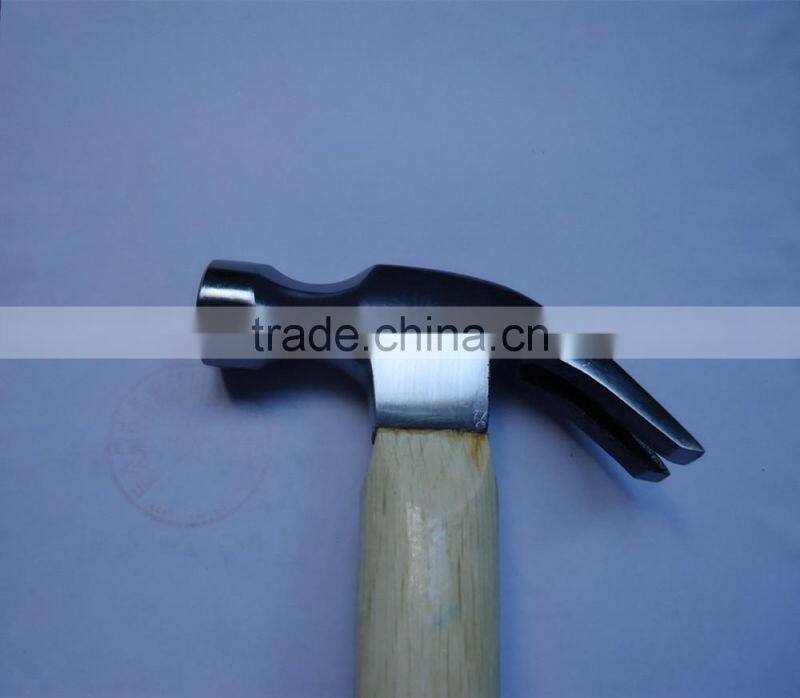 American type Drop Forged Carbon steel Claw Hammer with wooden handle