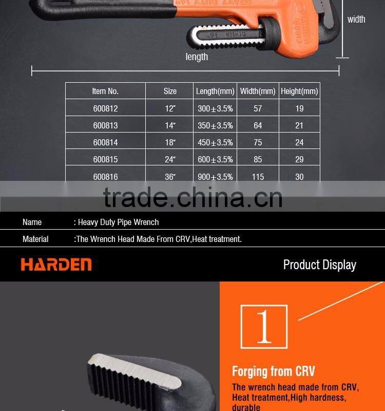 Professional 18" Heavy Duty Chrome Vanadium Pipe Wrench