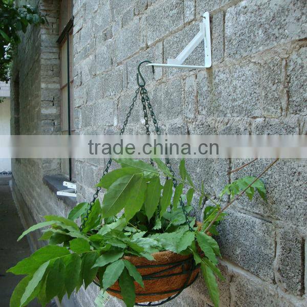 hanging coconut fiber flower basket with wall hook