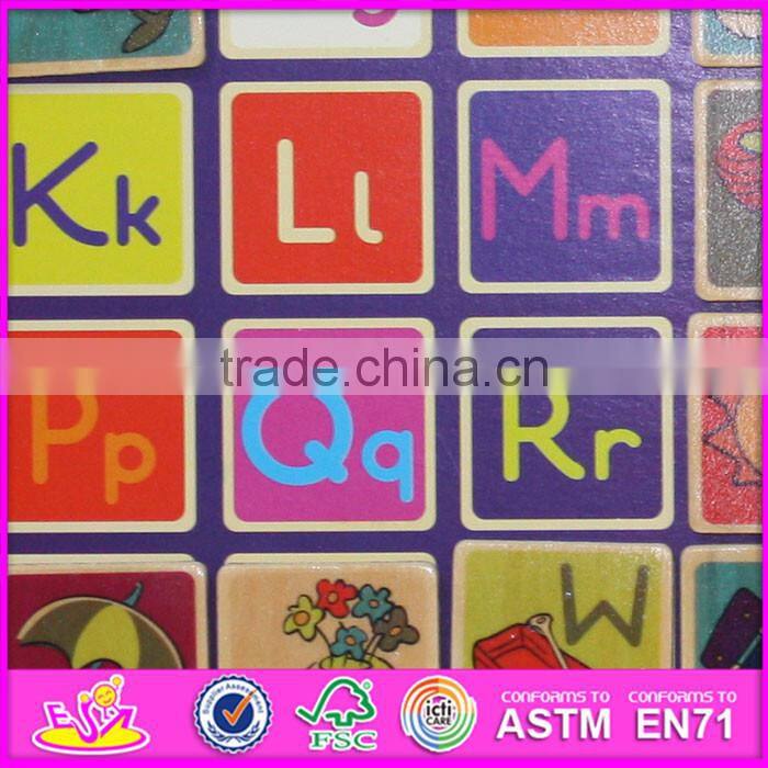 2016 brand new baby wooden scrabble toys for sale W14B069