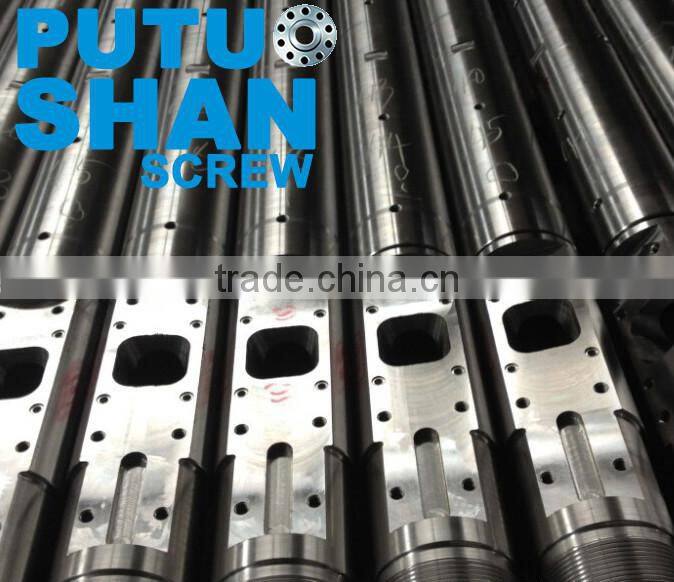 Injection screw barrel for injection moulding machine PVC