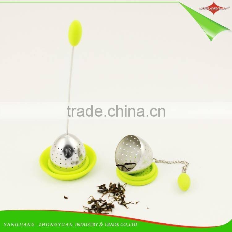 ZY-E3140 Tea Infuser Tools Silicone with Food Grade make Tea Bag Filter Stainless Steel Tea Strainers