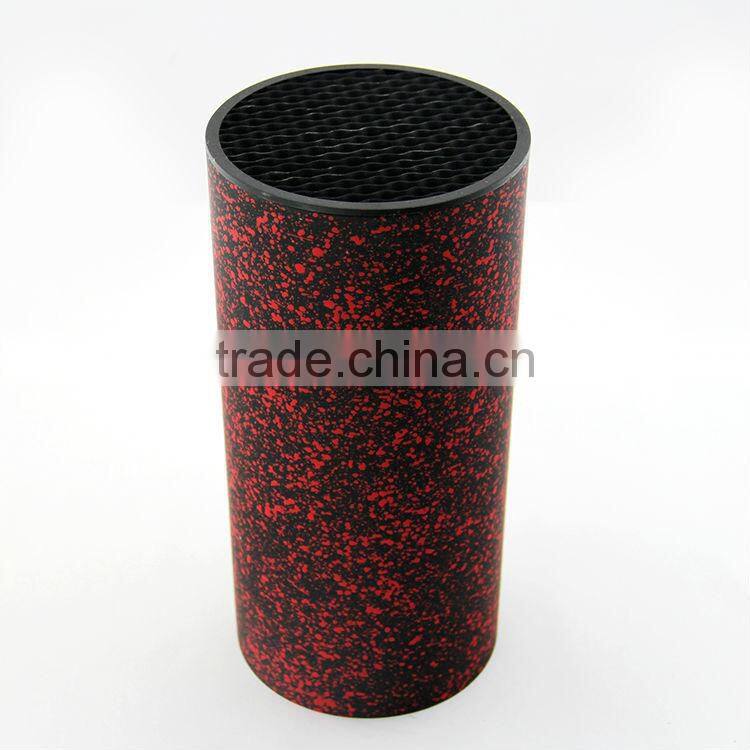 vintage design wholesale knife accessories top sale plastic kitchen ware knife stand in red and black