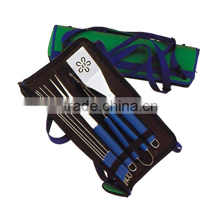 7pcs bbq tools accessories with flower shape spatula