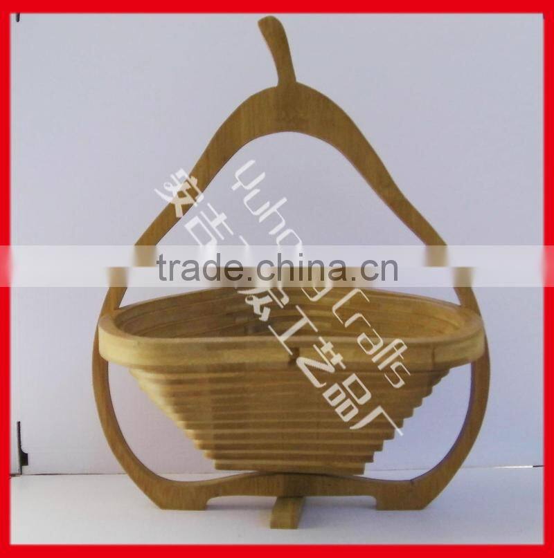 New Product for 2015 Bamboo Collapsible Folding Basket