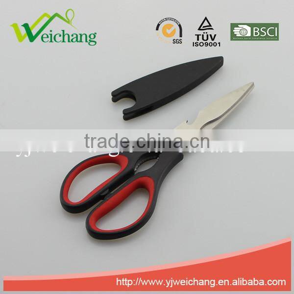 WCJ722 premium Soft grip Scissors Multifunction Stainless Steel Multifunction Stainless Steel Heavy Duty Kitchen Scissors