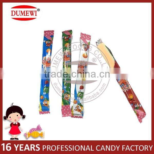 Fruit Flavor Sour Chewy Milk Candy PVC Jar Package