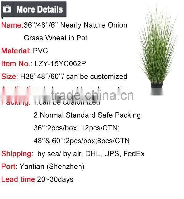 Artificial Potted Grass Synthetic Onion Grass In Pot Fake Grass in Pot for Indoor Decoration