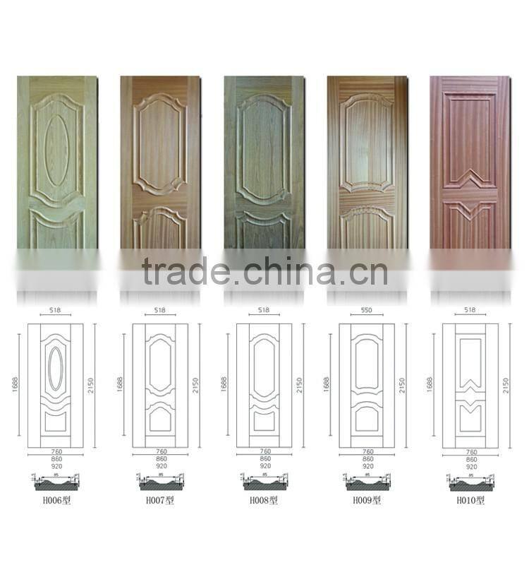 Plywood Molded Zabra Wood Door Skin