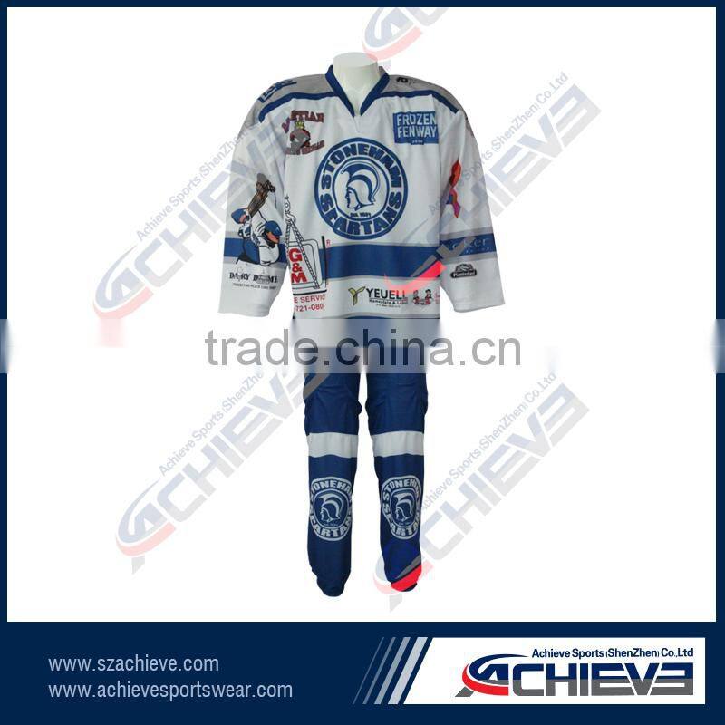 sublimation special ice hockey uniform sewing pattern