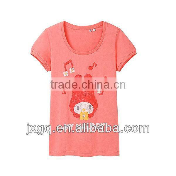 T shirts manufacturers in china wholesale cheap price 100% cotton women t shirt