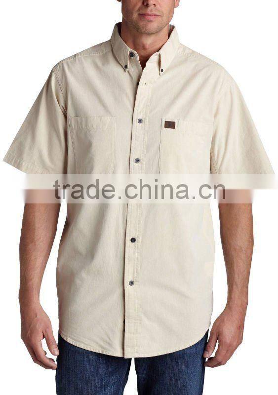 Men's premium industrial short sleeve work shirt-SLS011