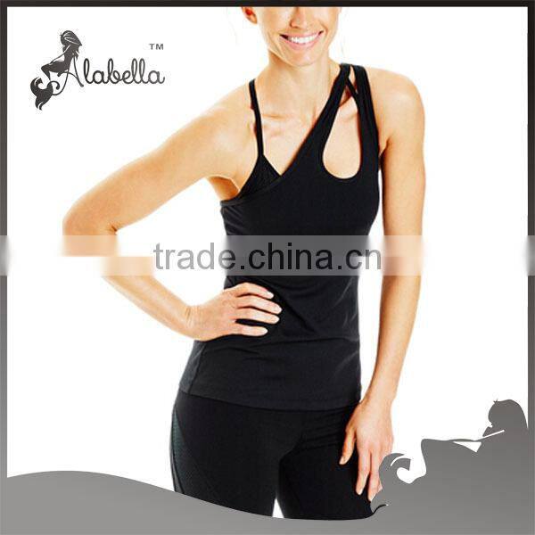 Sports tops wholesale womens tank tops with logo fitness clothes manufacturer for women
