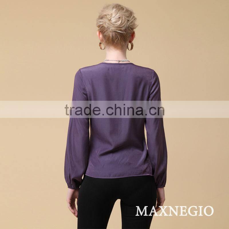 Latest Long sleeve 3 Color Fashion Beautiful girl latest design top