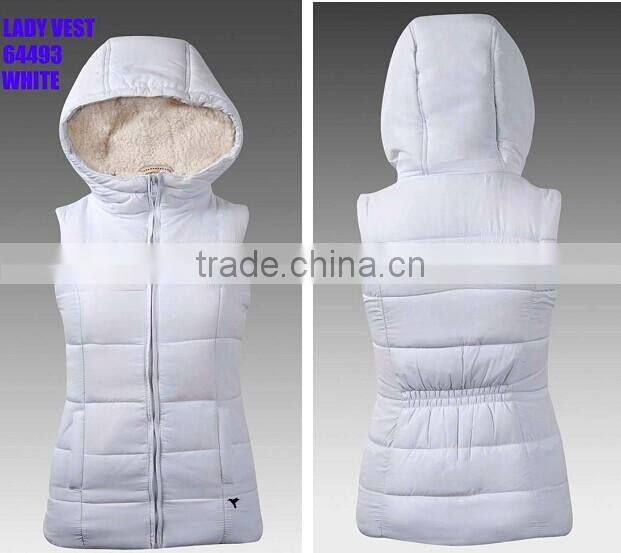 2015 down jacket manufactory OEM ladies down vest(LV64493)