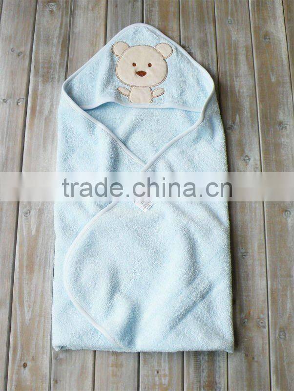 2011 summer mom and bab baby clothes 100% cotton hooded embroider baby towel