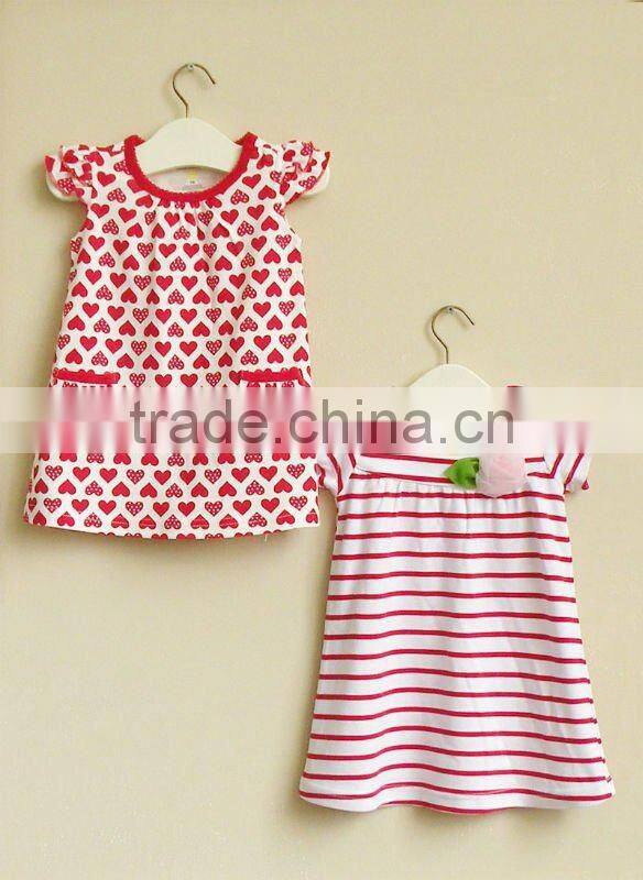 mom and bab 2012 summer baby clothes 100% cotton girls dress