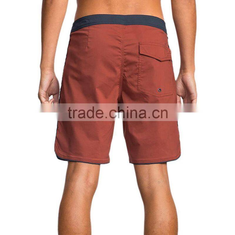 18 In Outseam Regular Fit Mens Swim Trunk Drawcord Closure and Rear Pocket Beach Shorts Custom Style and Comfort Fabric Material