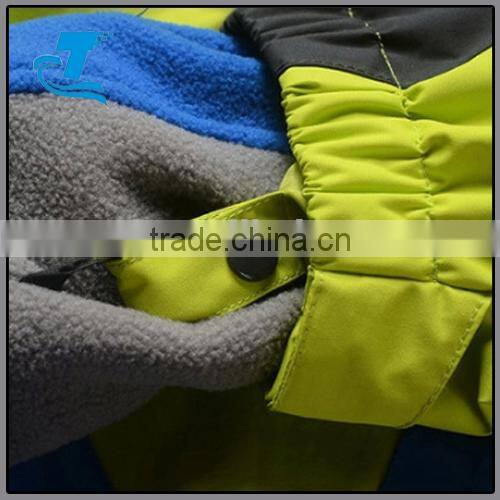 clolr block outdoor Winter Hooded Kids Pizex Ski 3 in 1 Jacket