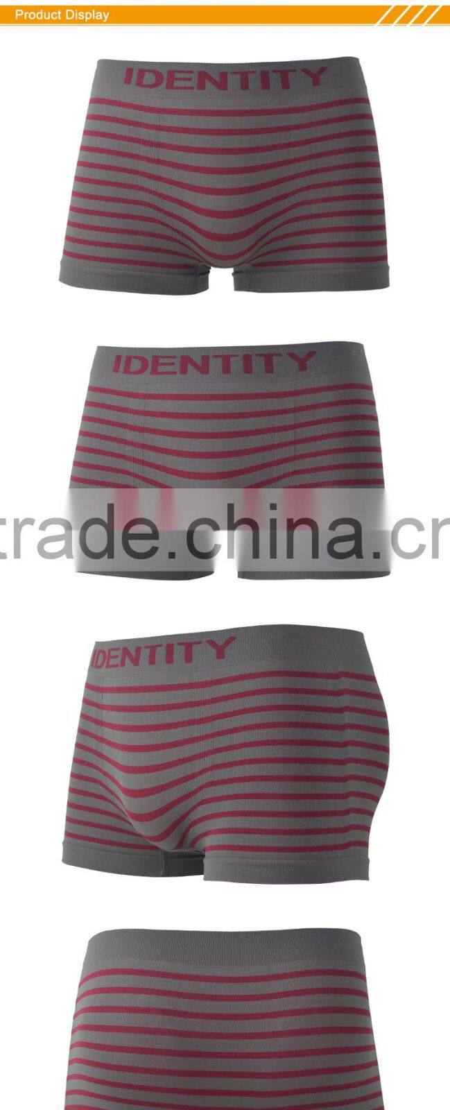 HSZ-0023 New brand male sexy panties cheap underwear for men panty shorts booty with red stripessfit underwear for promotion