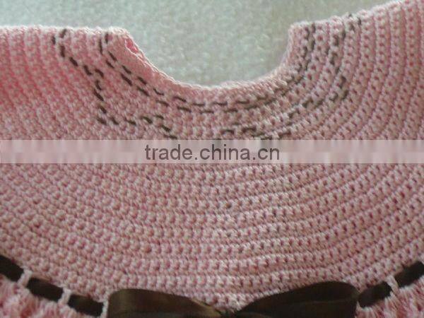 Sweater Set of Hand Crochet Collar Baby Clothes