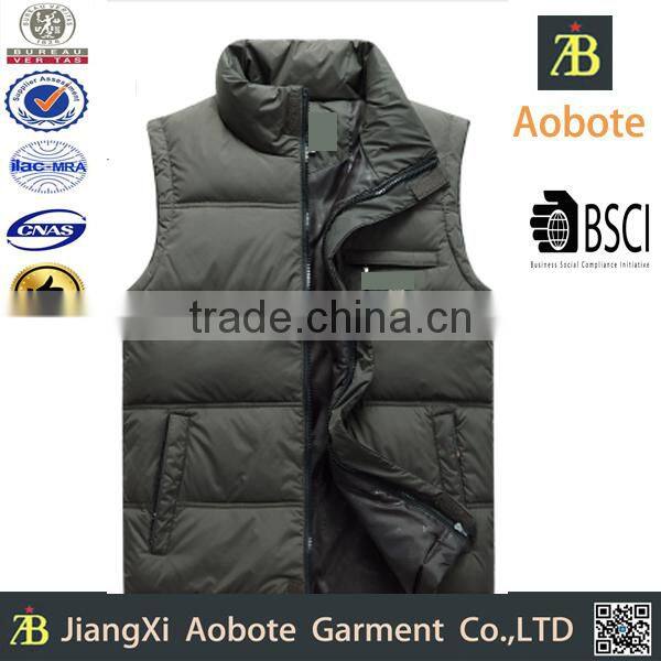 2015 New Fashion Customized Outdoor Down Winter Jacket Vest Men,Winter Clothing