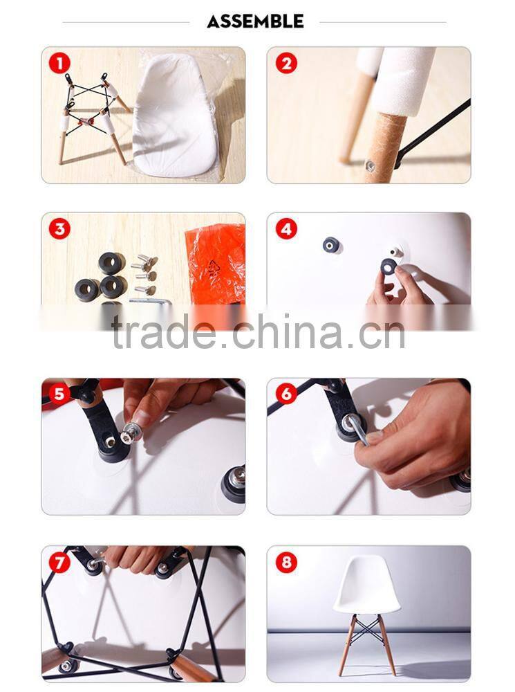 LS-4001 High quality classic Plastic emes lounge chair for restaurant