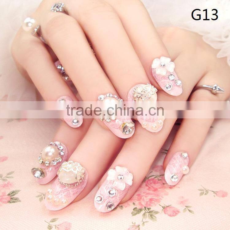2017 Manicure Artificial Full Nails Art Finished Nails