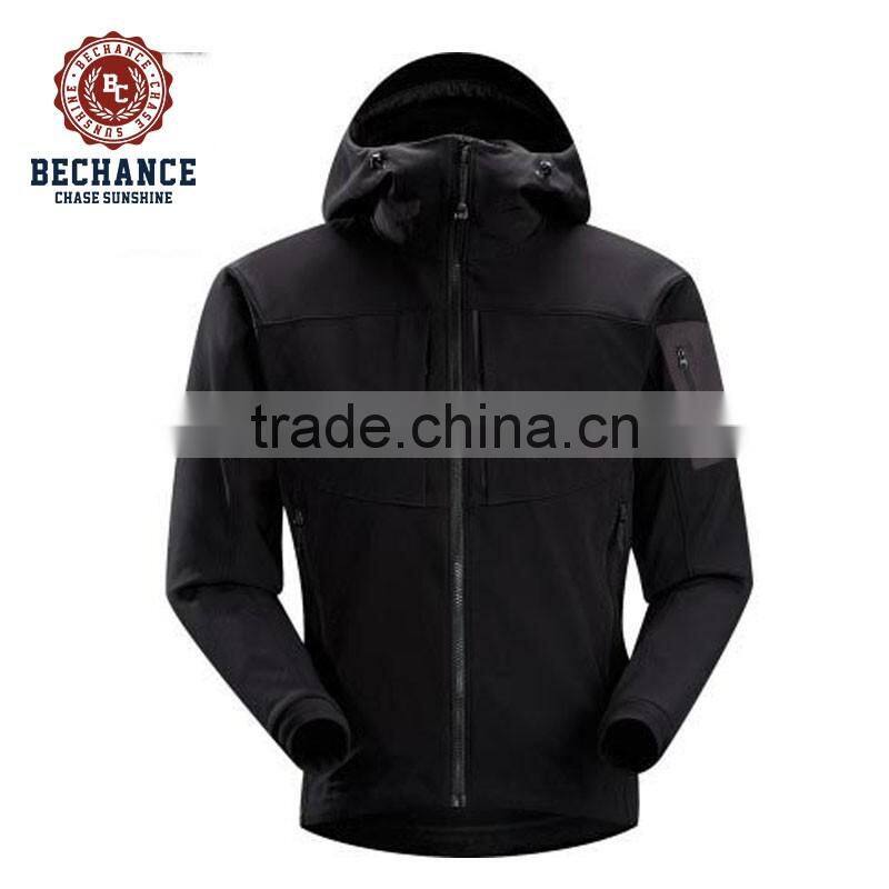 Man north winter softshell face jacket with hoody