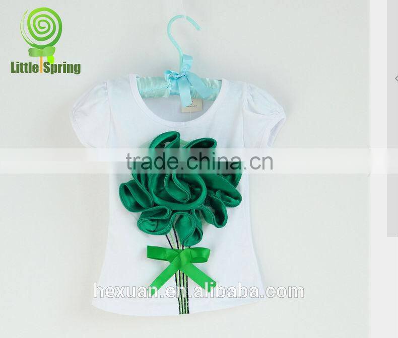 baby girls tee t-shirts childrens Tee Babys Tshirt girl's t shirt big flowers t shirts top sweety wears tops