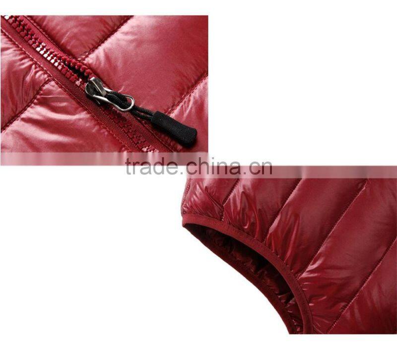 OEM services warm keeper waistcoats winter men duck down vest
